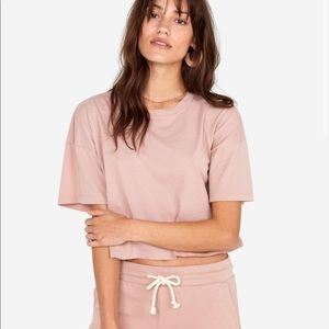 Mate the Label Cropped Tshirt Rose